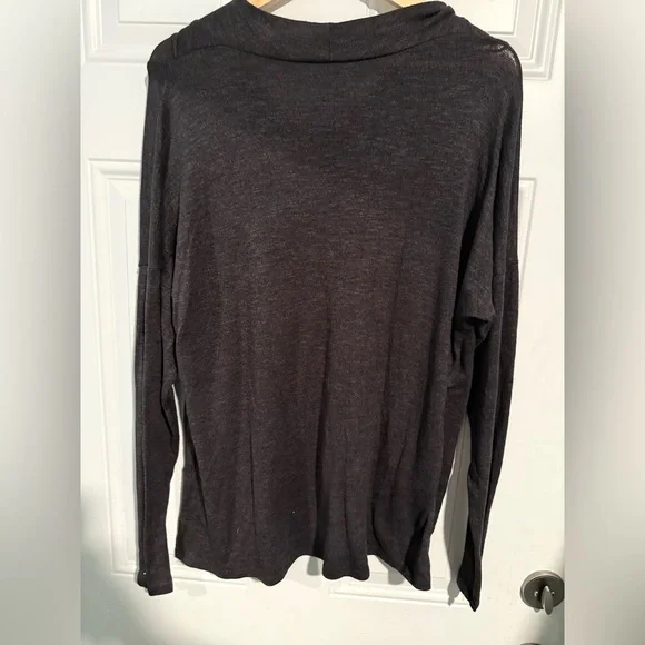 Dark Gray Cowl Neck Sweater - Picture 3 of 3